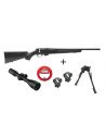 PACK TIKKA T1X Custom Silence Cal.22LR + Lunette MEOPTA 3-15X50 RD SFP + Bipied + Bore-snake REAL AVID