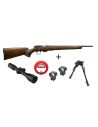 PACK CZ 457 Royal Cal.22LR + + Lunette MEOPTA 3-15X50 RD SFP + Bipied + Bore-snake REAL AVID