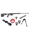 Pack PROMO BERGARA Premier Elevate Cal.308Win + Lunette MEOPTA 3-15X50 RD SFP + Bipied + Bore-snake REAL AVID