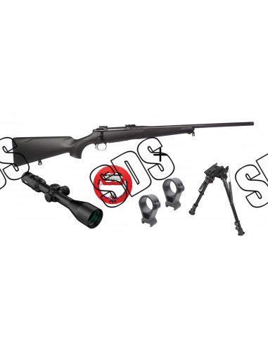 Pack PROMO SAUER 101 Cal.308Win + Lunette MEOPTA 3-15X50 RD SFP + Bipied + Bore-snake REAL AVID