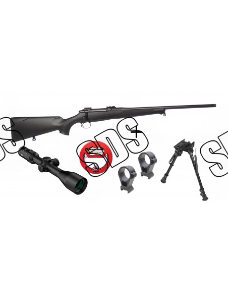 Pack PROMO SAUER 101 Cal.308Win + Lunette MEOPTA 3-15X50 RD SFP + Bipied + Bore-snake REAL AVID