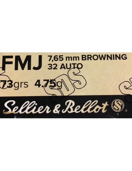 7,65 Browning FMJ SELLIER & BELLOT